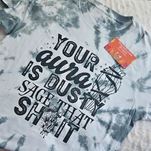 George Tie-Dye Short Sleeve Tee - Black and Gray